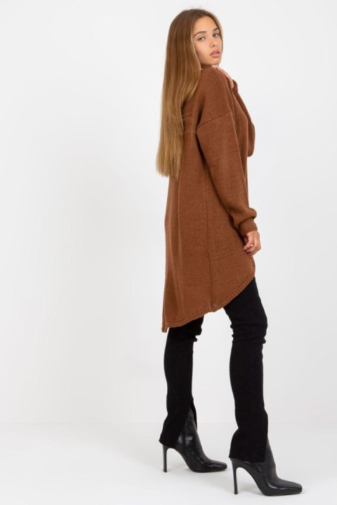 Sweter Damski Model TW-SW-BI-1222.13X Brown - Och Bella - uniwersalny Sweter Damski Model TW-SW-BI-1222.13X Brown - Och Bella - uniwersalny
