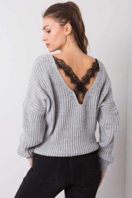 Sweter Damski Model TW-SW-BI-19710.11 Grey - Och Bella - uniwersalny