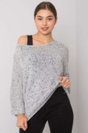 Sweter Damski Model TW-SW-BI-20109.61P Grey - Och Bella - uniwersalny