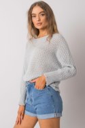 Sweter Damski Model TW-SW-BI-2269.25X Grey - Och Bella - uniwersalny Sweter Damski Model TW-SW-BI-2269.25X Grey - Och Bella - uniwersalny