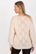 Sweter Damski Model TW-SW-BI-3017.54 Beige - Och Bella - uniwersalny