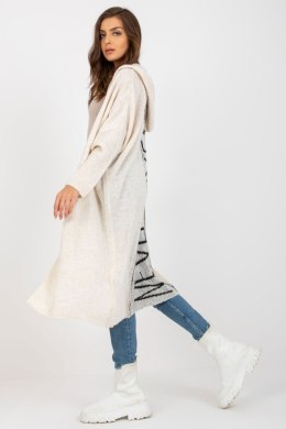 Sweter Kardigan Model TW-SW-BI-M56.35 Ecru - Och Bella - uniwersalny