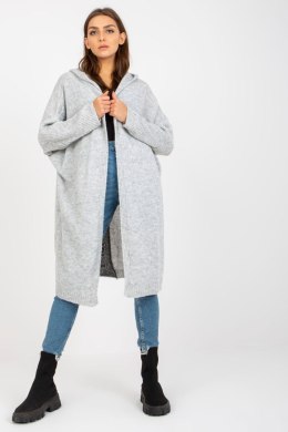 Sweter Kardigan Model TW-SW-BI-M56.35 Grey - Och Bella - uniwersalny