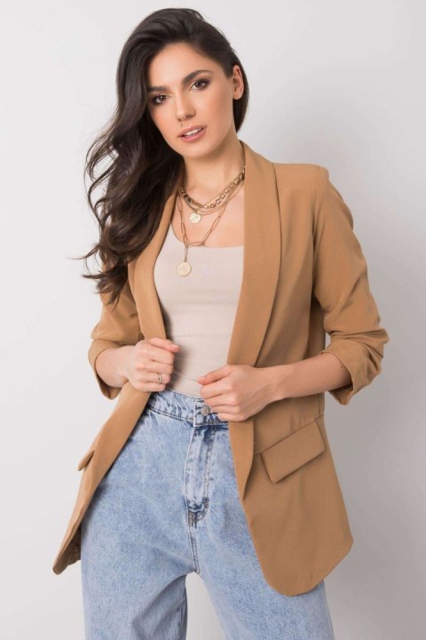 Żakiet Model TW-ZT-BI-22520.14 Camel - Och Bella - XL Żakiet Model TW-ZT-BI-22520.14 Camel - Och Bella - XL