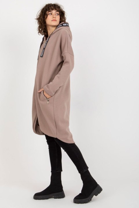 Bluza Damska Model RV-BL-6683.00P Dark Beige - Relevance - L/XL Bluza Damska Model RV-BL-6683.00P Dark Beige - Relevance - L/XL