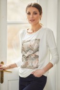 Bluzka Model M289 Ecru/Beige - La Aurora - 42