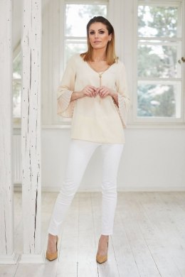 Bluzka Model M290/3 Light Beige - La Aurora - 38