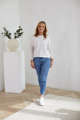 Bluzka Model M393/3 Len/Beige - La Aurora - 38
