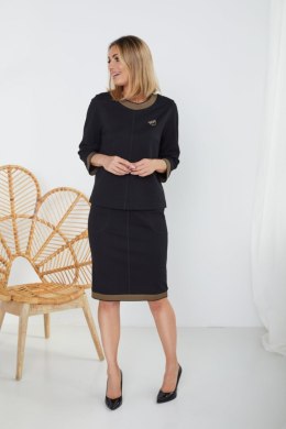 Spódnica Komplet Model M340/1 Black - La Aurora - 38