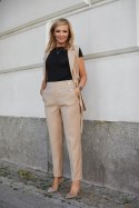 Spodnie Damskie Model M368/2 Beige - La Aurora - 42 Spodnie Damskie Model M368/2 Beige - La Aurora - 42