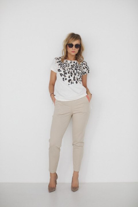 Spodnie Dresowe Model M361/3 Beige - La Aurora - 38 Spodnie Dresowe Model M361/3 Beige - La Aurora - 38