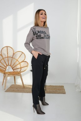Spodnie Komplet Model M337/3 Grey/Black - La Aurora - 44