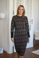 Sukienka Model M399 Lurex/Black/Beige/Red - La Aurora - 38