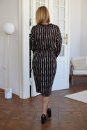 Sukienka Model M399 Lurex/Black/Beige/Red - La Aurora - 38