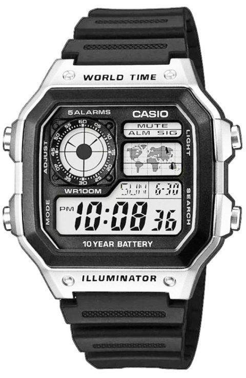 Zegarek Męski CASIO AE-1200WH-1CVEF + BOX Zegarek Męski CASIO AE-1200WH-1CVEF + BOX