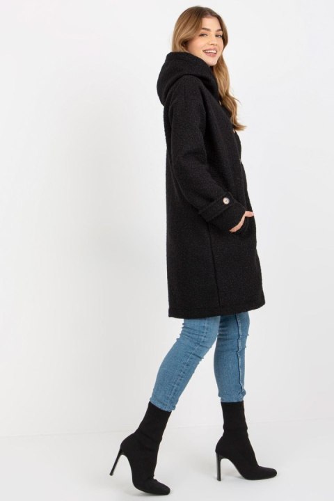 Płaszcz Damski Model RV-PL-8449.98P Black - Relevance - S/M Płaszcz Damski Model RV-PL-8449.98P Black - Relevance - S/M