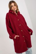 Płaszcz Damski Model RV-PL-8449.98P Bordo - Relevance - S/M Płaszcz Damski Model RV-PL-8449.98P Bordo - Relevance - S/M