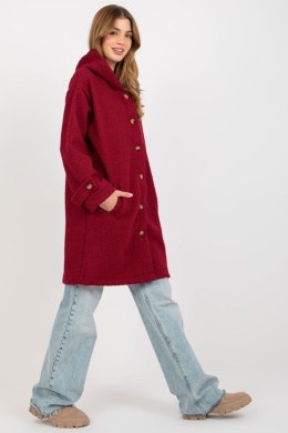 Płaszcz Damski Model RV-PL-8449.98P Bordo - Relevance - S/M