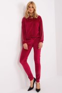 Spodnie Komplet Model RV-KMPL-8436.40 Bordo - Relevance - S/M Spodnie Komplet Model RV-KMPL-8436.40 Bordo - Relevance - S/M
