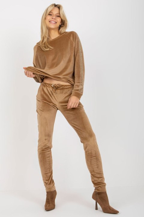 Spodnie Komplet Model RV-KMPL-8436.40 Camel - Relevance - S/M Spodnie Komplet Model RV-KMPL-8436.40 Camel - Relevance - S/M