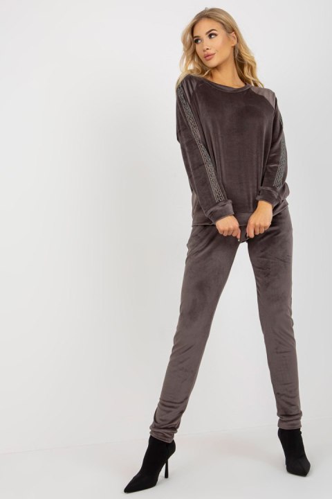 Spodnie Komplet Model RV-KMPL-8436.40 Dark Grey - Relevance - S/M Spodnie Komplet Model RV-KMPL-8436.40 Dark Grey - Relevance - S/M