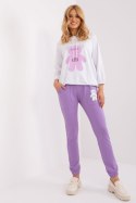 Spodnie Komplet Model RV-KMPL-8727.25X Violet - Relevance - S/M Spodnie Komplet Model RV-KMPL-8727.25X Violet - Relevance - S/M