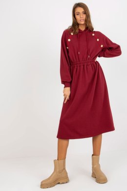 Sukienka Model RV-SK-8336.12P Bordo - Relevance - uniwersalny