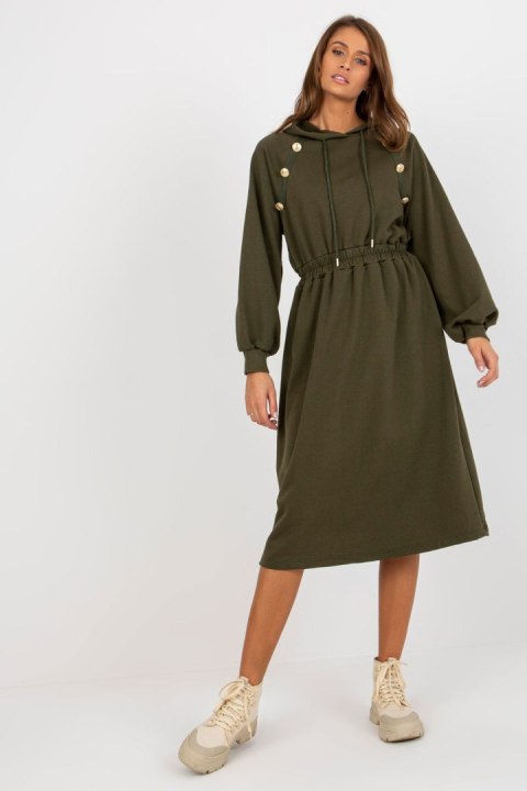 Sukienka Model RV-SK-8336.12P Khaki - Relevance - uniwersalny