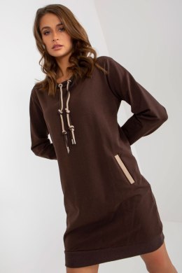 Sukienka Model RV-TU-8379.46 Dark Brown - Relevance - uniwersalny