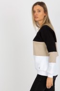 Bluza Damska Model RV-BL-8377.89 Black/Beige - Relevance - uniwersalny Bluza Damska Model RV-BL-8377.89 Black/Beige - Relevance - uniwersalny