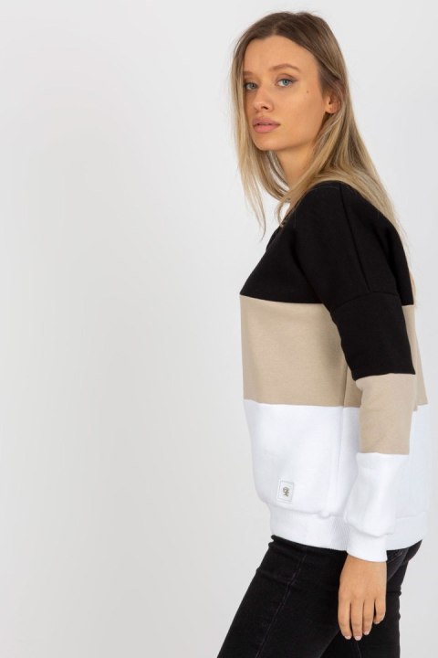 Bluza Damska Model RV-BL-8377.89 Black/Beige - Relevance - uniwersalny Bluza Damska Model RV-BL-8377.89 Black/Beige - Relevance - uniwersalny