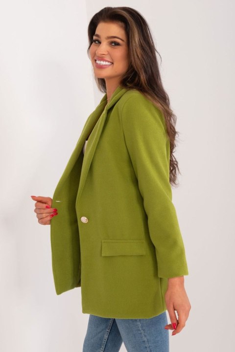 Marynarka Model DHJ-MA-18598.12X Oliwka - Italy Moda - uniwersalny Marynarka Model DHJ-MA-18598.12X Oliwka - Italy Moda - uniwersalny