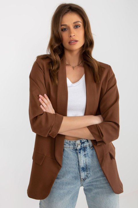 Marynarka Model DHJ-MA-7684.15P Dark Brown - Italy Moda - XXL Marynarka Model DHJ-MA-7684.15P Dark Brown - Italy Moda - XXL