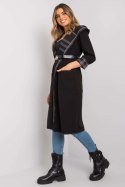 Płaszcz Damski Model DHJ-PL-A5721.40X Black - Italy Moda - uniwersalny Płaszcz Damski Model DHJ-PL-A5721.40X Black - Italy Moda - uniwersalny