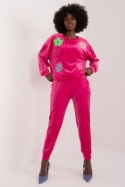 Spodnie Komplet Model DHJ-KMPL-8655.05 Fuksja - Italy Moda - uniwersalny Spodnie Komplet Model DHJ-KMPL-8655.05 Fuksja - Italy Moda - uniwersalny