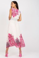 Sukienka Model DHJ-SK-13128.61 White/Pink - Italy Moda - uniwersalny Sukienka Model DHJ-SK-13128.61 White/Pink - Italy Moda - uniwersalny
