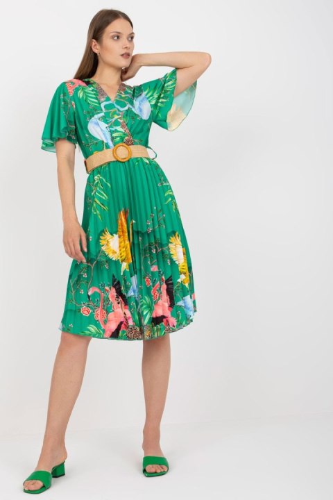 Sukienka Model DHJ-SK-15817.32 Green - Italy Moda - uniwersalny