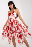 Sukienka Model DHJ-SK-15952-1.24X White/Red - Italy Moda - uniwersalny Sukienka Model DHJ-SK-15952-1.24X White/Red - Italy Moda - uniwersalny