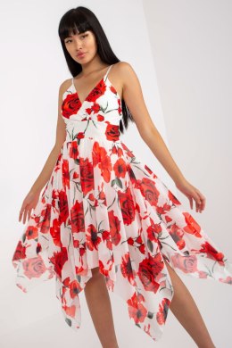 Sukienka Model DHJ-SK-15952-1.24X White/Red - Italy Moda - uniwersalny