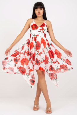 Sukienka Model DHJ-SK-15952-1.24X White/Red - Italy Moda - uniwersalny