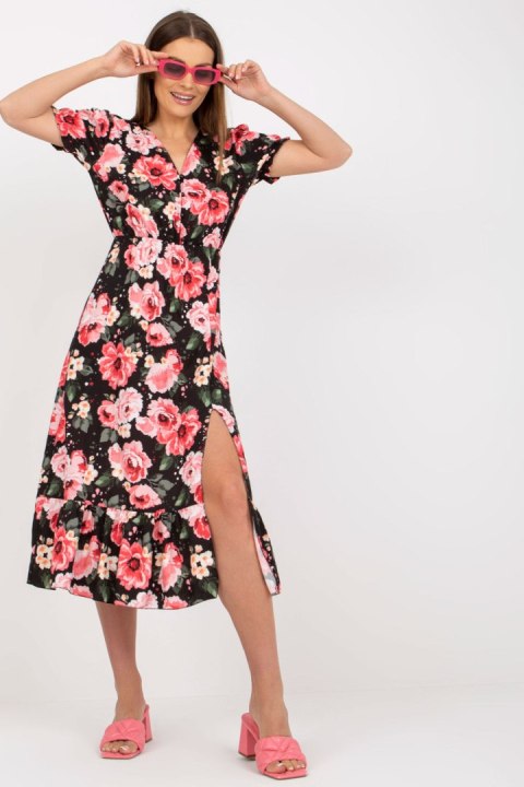 Sukienka Model DHJ-SK-7006.48 Black/Red - Italy Moda - uniwersalny Sukienka Model DHJ-SK-7006.48 Black/Red - Italy Moda - uniwersalny