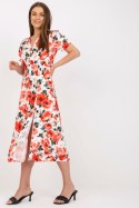 Sukienka Model DHJ-SK-7006-5.77 White/Red - Italy Moda - uniwersalny Sukienka Model DHJ-SK-7006-5.77 White/Red - Italy Moda - uniwersalny