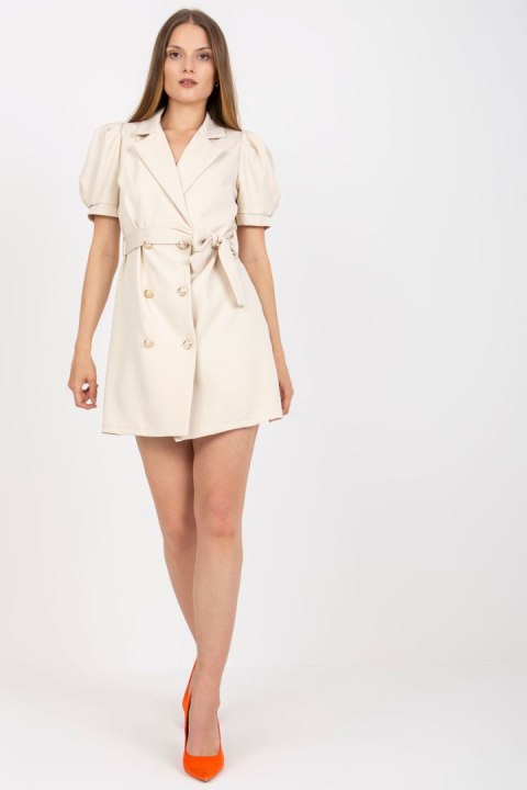 Sukienka Model DHJ-SK-A6311.39 Light Beige - Italy Moda - uniwersalny Sukienka Model DHJ-SK-A6311.39 Light Beige - Italy Moda - uniwersalny