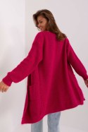 Sweter Kardigan Model DHJ-SW-1009.09P Fuksja - Italy Moda - uniwersalny Sweter Kardigan Model DHJ-SW-1009.09P Fuksja - Italy Moda - uniwersalny