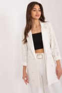 Marynarka Model DHJ-MA-18251.42 Ecru - Italy Moda - uniwersalny Marynarka Model DHJ-MA-18251.42 Ecru - Italy Moda - uniwersalny