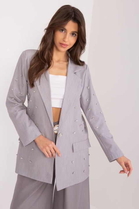 Marynarka Model DHJ-MA-18251.47 Grey - Italy Moda - uniwersalny Marynarka Model DHJ-MA-18251.47 Grey - Italy Moda - uniwersalny