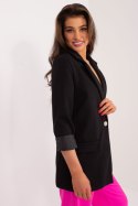 Marynarka Model DHJ-MA-18598.13 Black - Italy Moda - uniwersalny Marynarka Model DHJ-MA-18598.13 Black - Italy Moda - uniwersalny