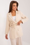 Marynarka Model DHJ-MA-18973.60 Light Beige - Italy Moda - uniwersalny