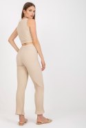 Spodnie Komplet Model DHJ-KMPL-9587.82 Beige - Italy Moda - uniwersalny Spodnie Komplet Model DHJ-KMPL-9587.82 Beige - Italy Moda - uniwersalny