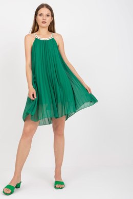 Sukienka Model DHJ-SK-0010.35 Dark Green - Italy Moda - uniwersalny